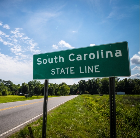 image of a south carolina state line image